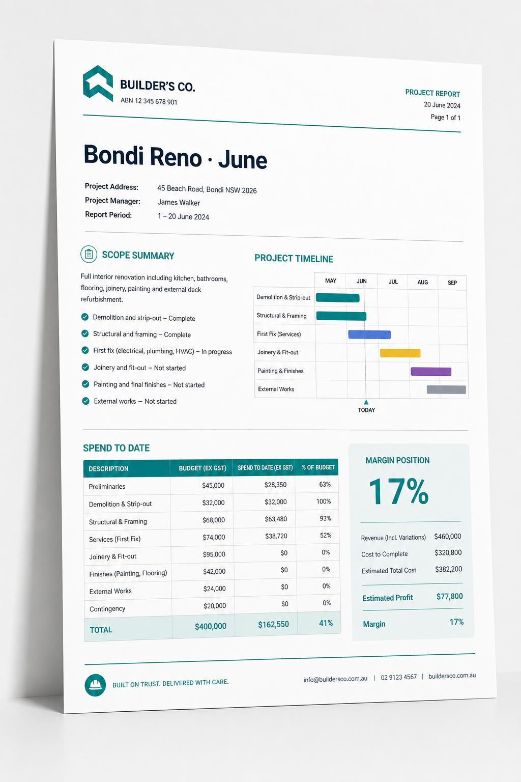 Project report preview